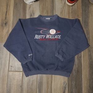 Vintage 90s Rusty Wallace Nascar Sweatshirt Crewneck